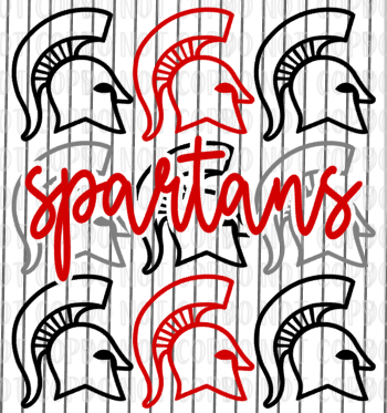 Multi Spartan Helmets