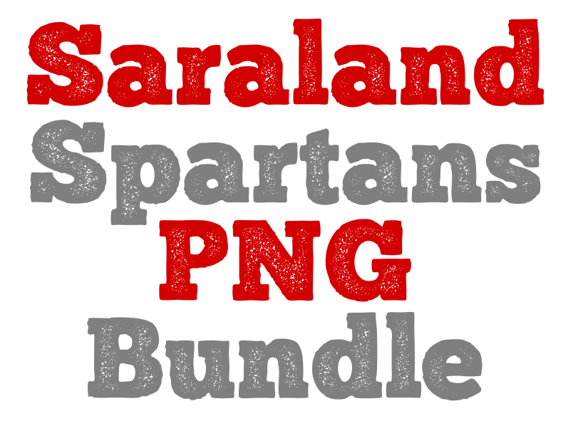 Saraland Spartans PNG Bundle + 2 Bonus Images