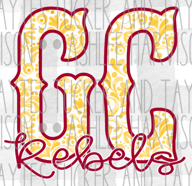 GC Rebels Paisley - Maroon & Gold