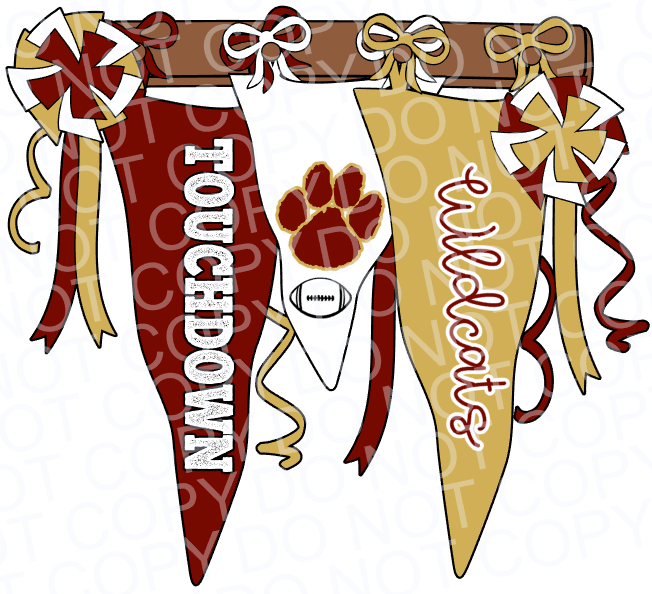 Citronelle Pennant Flag PNG- Front Pocket Pom Included