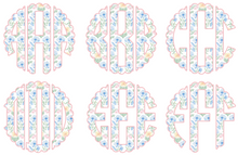 Load image into Gallery viewer, Grand Millennial Floral Scalloped Monogram - Pink
