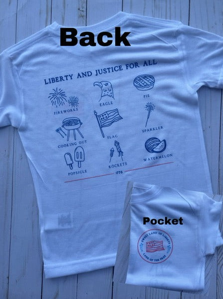 Front Back Pocket Design Shirts-White