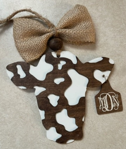 Cow Rear View Mirror Charm